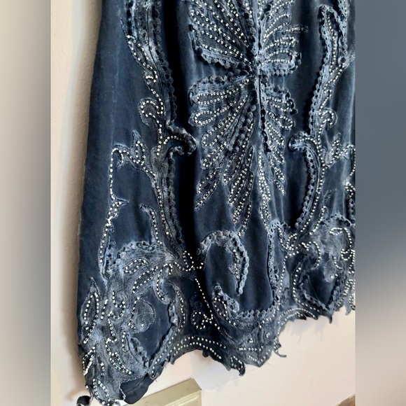 Free People Ice Ice Baby Beaded Dress Size M - Picture 6 of 9